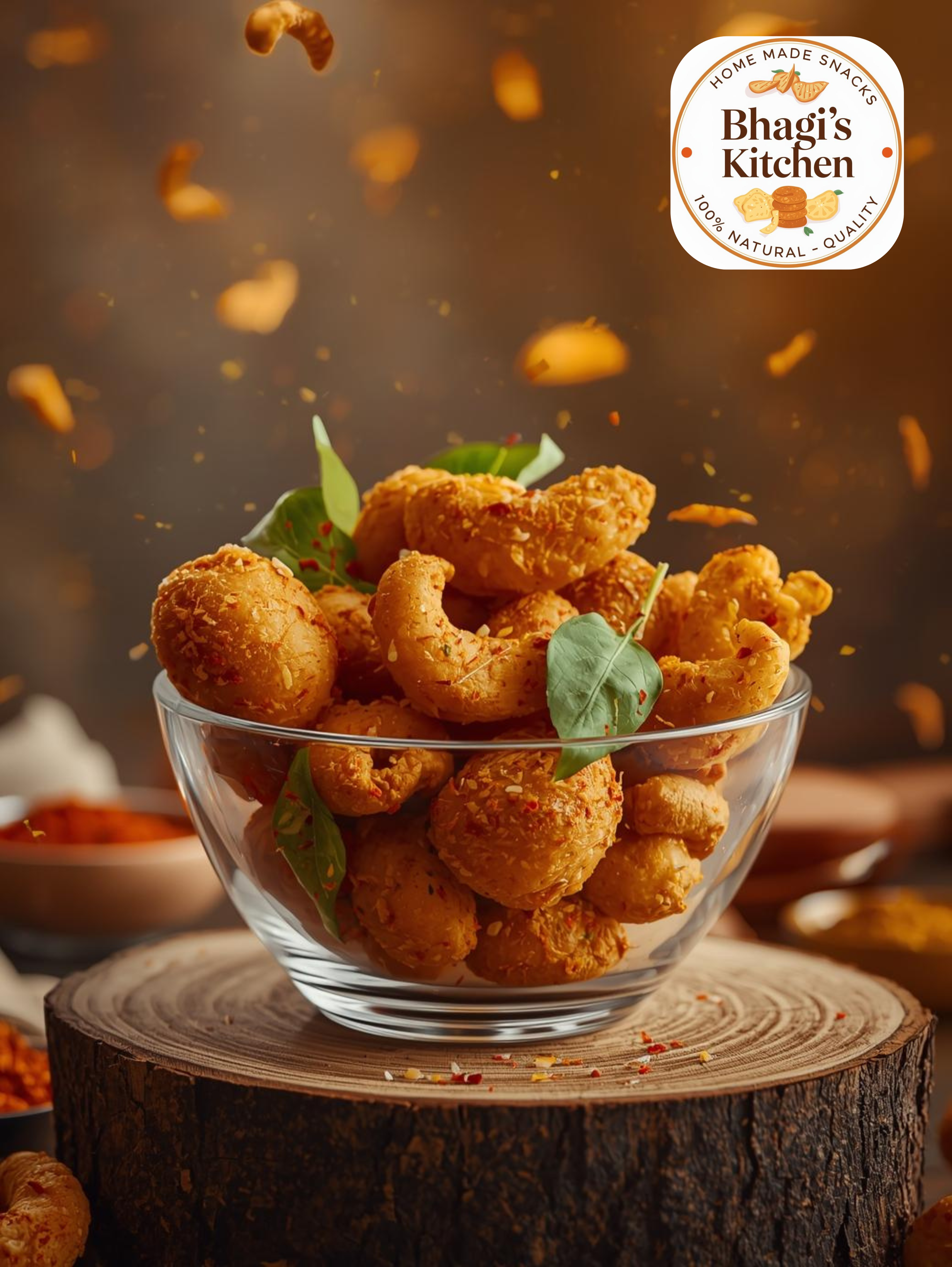 Crispy Cashew Pakodi